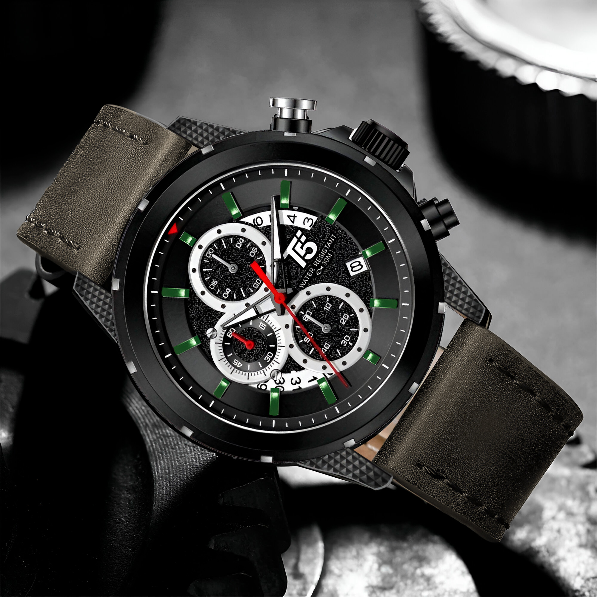 Reloj Gforce H3844g Cronografo Funciona